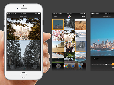 Photo Edit App edit filter ios iphone photo photograph picture shots ui video