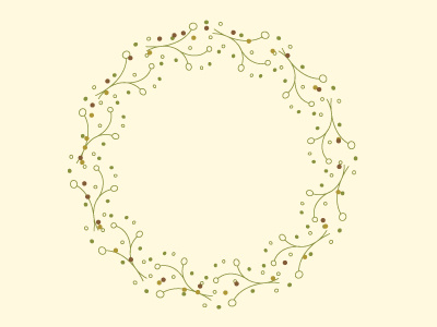 Wreath circle creative design diy graphic illustrate pattern repeat rotate vector wreath