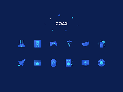 Icons for Career Page branding features flat gradient icons website