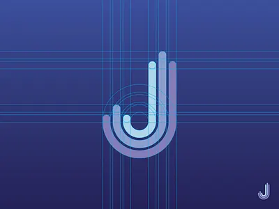 Triple J blue brand branding design grid guides identity inspiration j logo purple typography