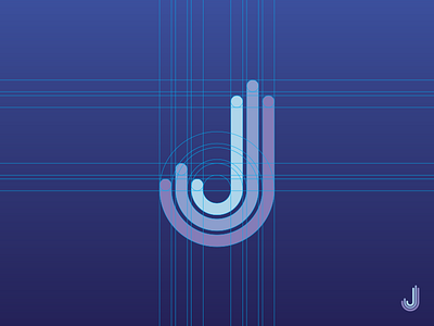 Triple J blue brand branding design grid guides identity inspiration j logo purple typography