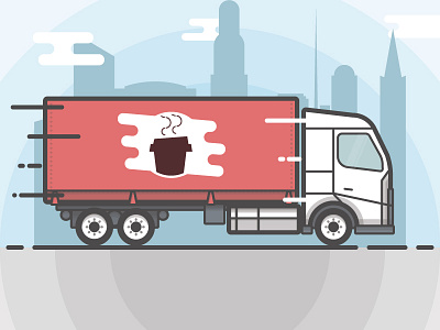 Truck fun city coffee speed truck