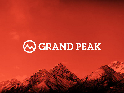 Grand Peak apparel geometric grand lifestyle logo minimal mountain mountains nature outdoors peak sport