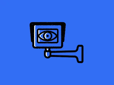 We Are Watching You 👁️ 📹 camera eye government illuminati illustration minimal security