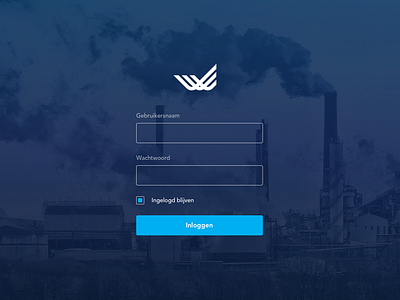 Login app blue login ui