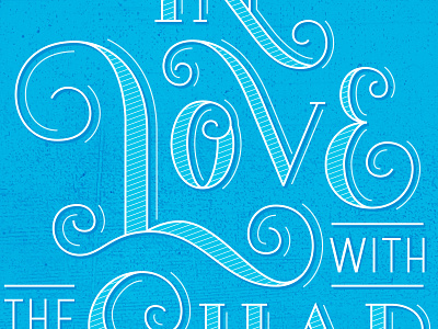 The Shape Of You Detail blue ed sheeran handlettering lettering lyrics music serif texture type typography vector