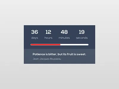 Daily UI #014 - Countdown Timer daily ui time timer ui