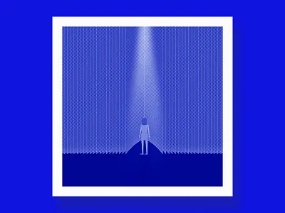 Sometimes I just want to get lost in a book... abstract blue book girl illustration lost