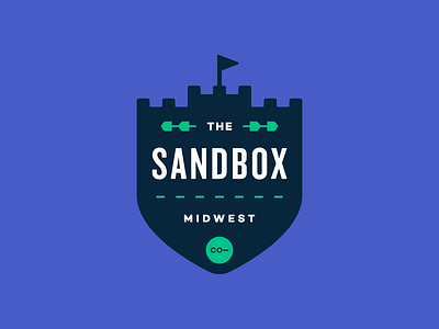 The Sandbox badge branding co motion design illustration launch logo portfolio ui ux website work