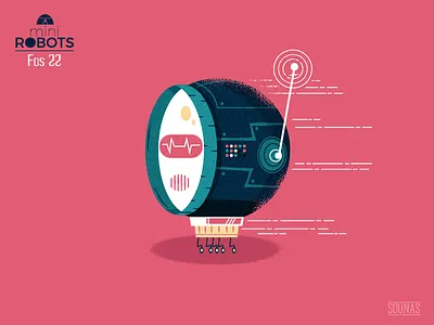 :::Mini Robots - Fos 22::: antenna ball beep buttons character design light robot space sphere tech