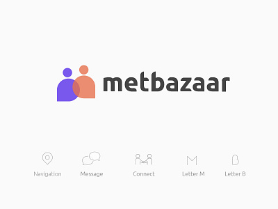 metbazaar Logo bazaar brand bubble iconic logo message metal srinivasan rajan typography