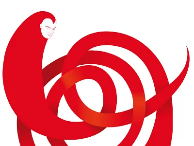 Playing in Illustrator play red sleep snake vector worm