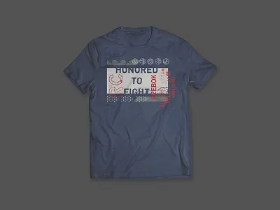 Reebok Combat - Honored to Fight apparel boxing combat graphic reebok t shirt tee