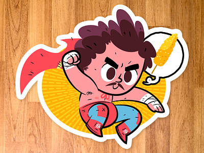 Nacho Libre sticker character design movies nacho libre vector