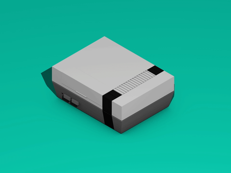 NINTENDO NOSTALGIA c4d classic isometric nes nintendo retro