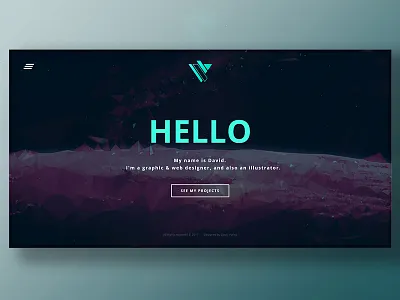 Website is coming! design geometric graphic homepage low modern personal poly webdesign website