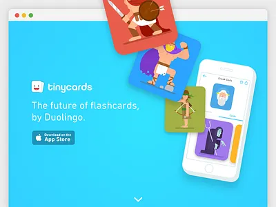 Tinycards Splash greek gods splash website
