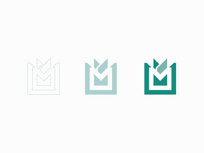 Meraki Logo Revision blue bold branding color cyan design flat green grid logo