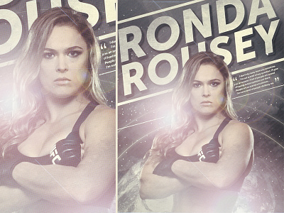 Ronda Rousey 2017 diez garcia gerardo jesus poster ronda rousey trece trecediez ufc