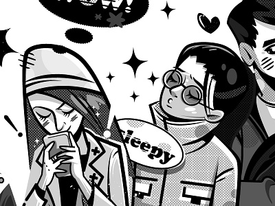 The rest of the people illustration