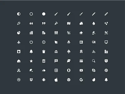 Vector Icons clean creativemarket design flat iconpack icons illustrator logos purchase vector