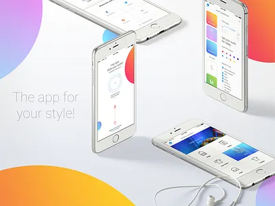 Fashion outfit generator color concept contacts design fashion fluid gesture krs mobile new ui ux
