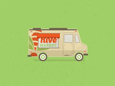 Hive Market Truck hive icon illustration market mobile truck