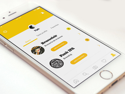Beer App UI app beer design designer flat interface ui