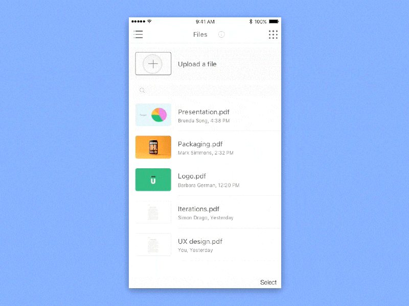 Upload Files design uxinteraction