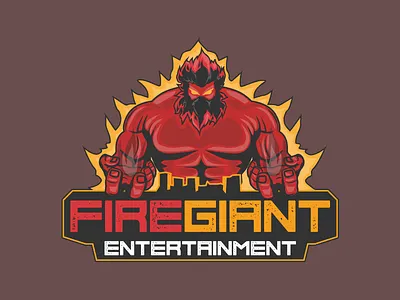 Firegiant beast entertainment fire giant logo videogame