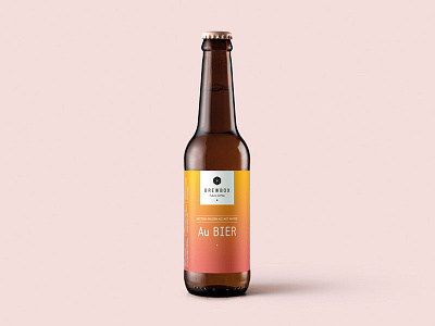 BREWBOX Coffee Beer beer craft beer gradient label design packaging design