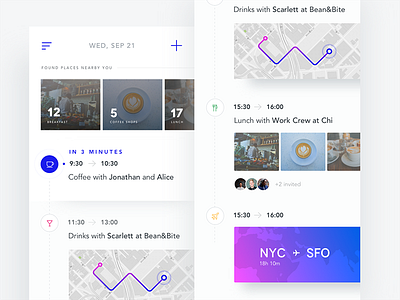 Calendar & Schedule Ideas calendar ios next schedule ui upcoming ux