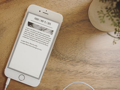 Daygram - One line a day diary app appdesign apple design diary iphone mono pro simple ui ux vintage