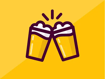 Cheers! beer branding cheers logo pint glass