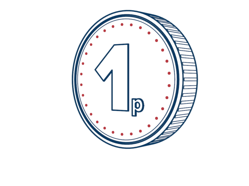 Transitons. clock coin gif mobile motion