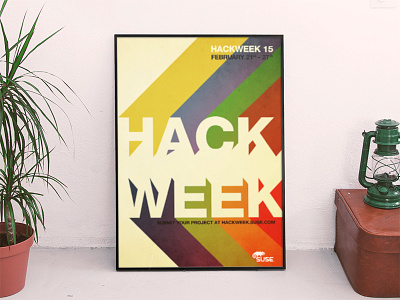 ::: HackWeek 15 ::: 70 billboard design geeks hack linux mockup poster retro seventies suse