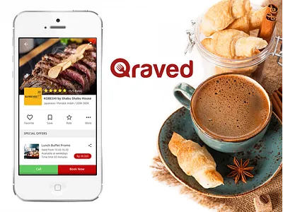 Qraved Apps book booking favorite food menu mobile qraved restaurant view