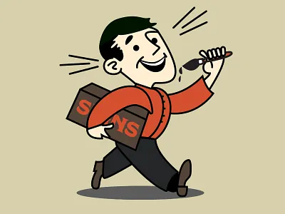 Little Sign Painter adams signs design illustration retro signpainter signs