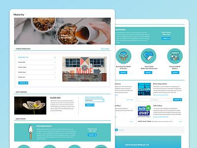 Discipleship Page desktop discipleship layout saddleback church ui web design