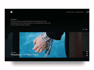 christian climer portfolio cinematographer cinematography portfolio site video