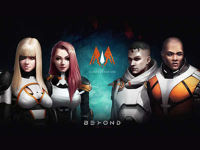 Confederation Wallpaper — Beyond The Stars beyond characters fiction people science scifi space stars