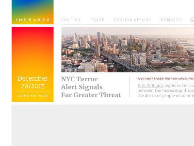 Infrared editorial logo ui