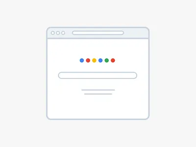 Google flat google illustration icon minimal