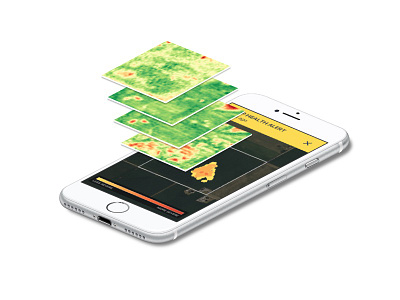 FarmLogs Historical Satellite Imagery agriculture agtech farmlogs fields iphone iphone 7 layers mock satellite imagery