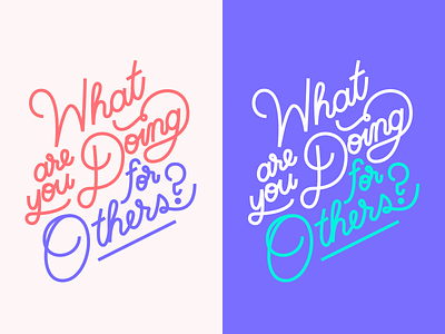 MLK Day lettering