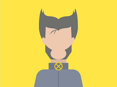 X-Men Wolverine film flat design illustration learning tutorial wolverine x men