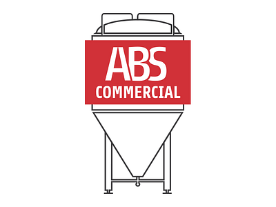 ABS Commercial brand brewing commercial equipment logo