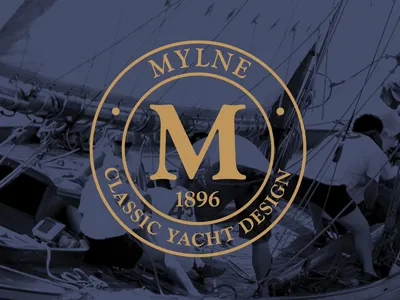 Yacht Design Identity branding emblam yacht