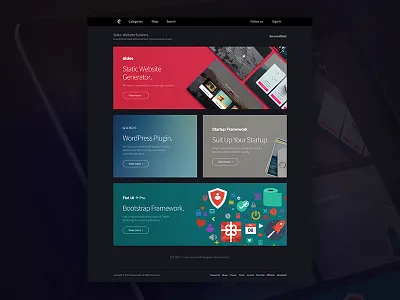 Designmodo's Shop Page design ecommerce shop