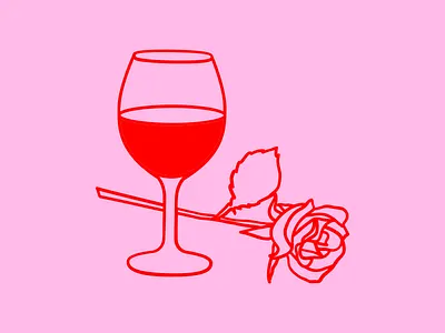 Rose all day design graphic design icons illustration minimal